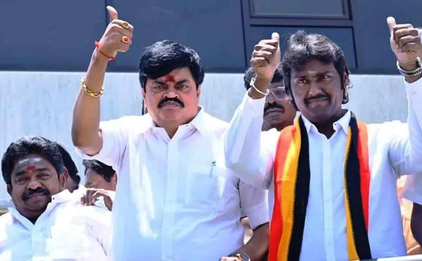 Rajendra Balaji accompanied by Vijaya Prabhakaran