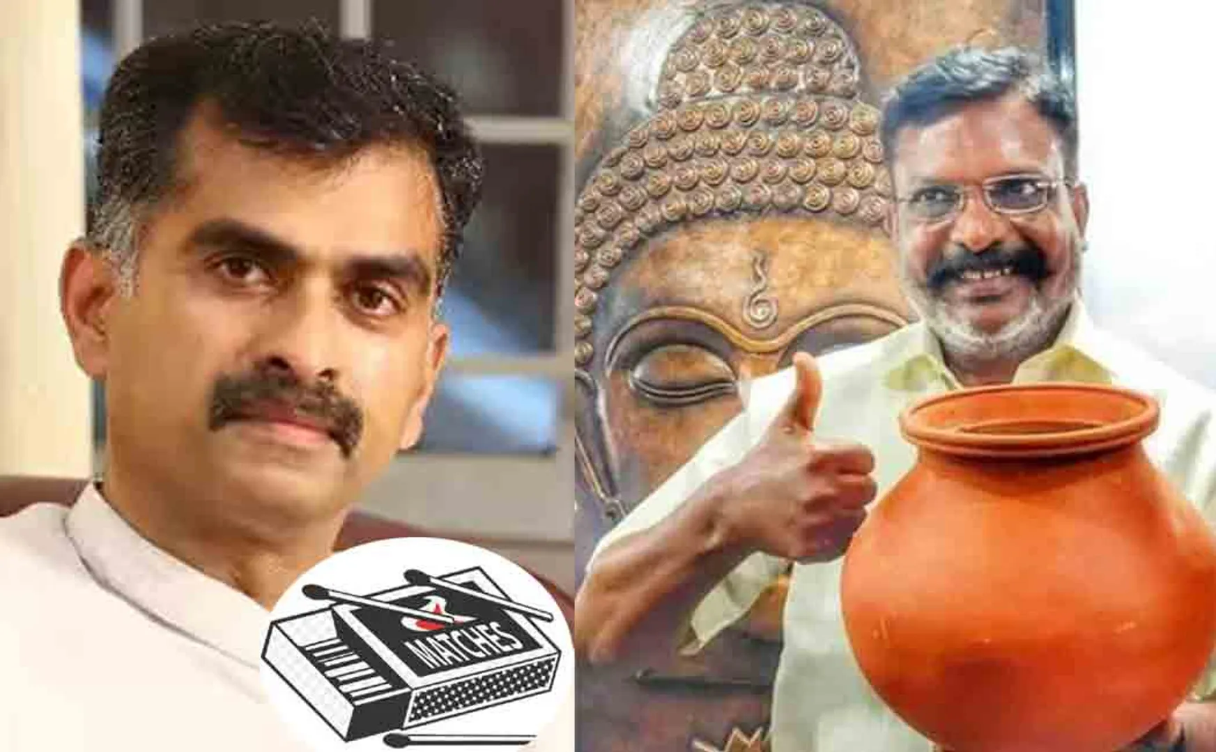  Election Commission assigned pot symbol to vck and the matchbox symbol to Mdmk