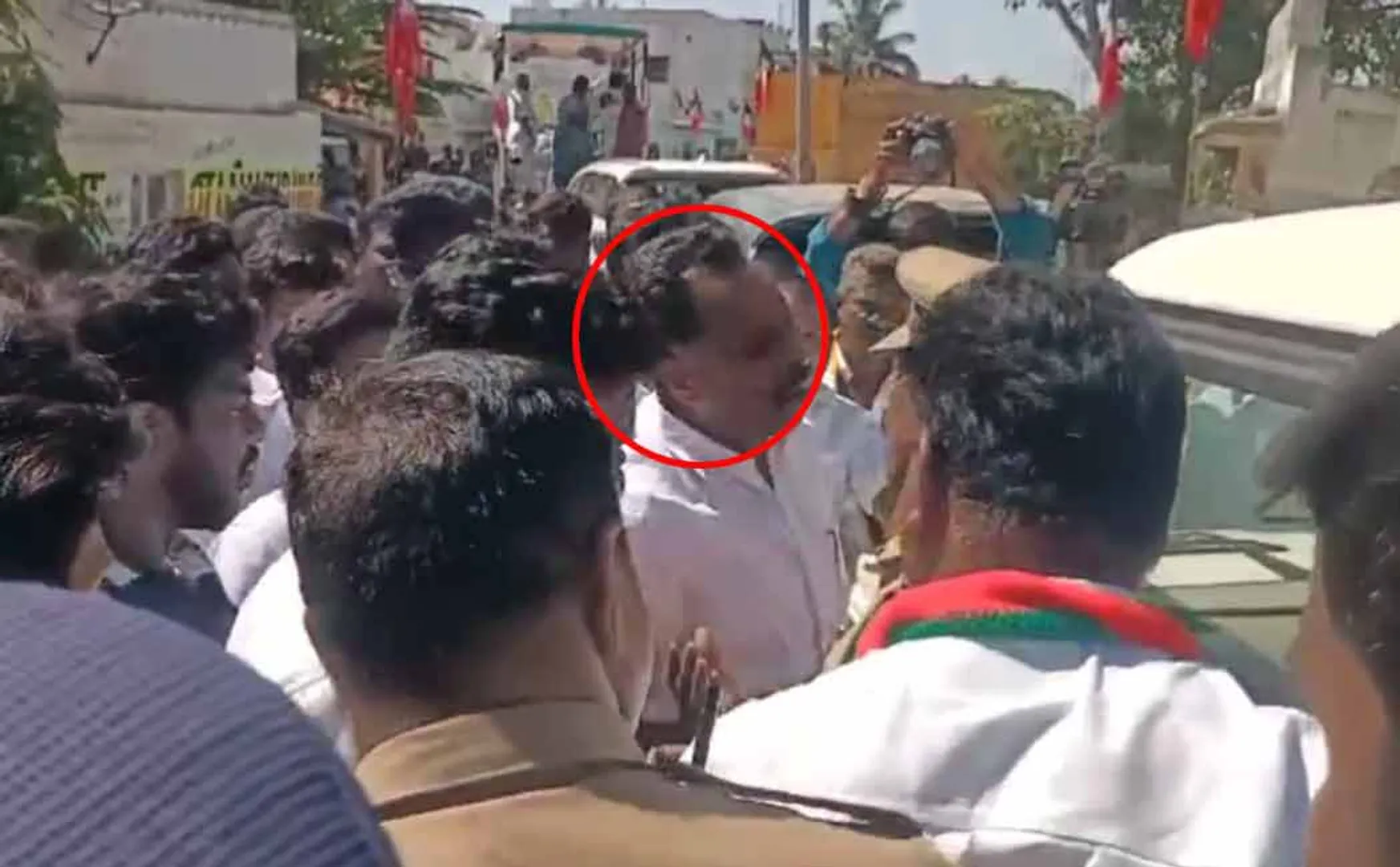 Case registered against ADMK M.R.Vijayabaskar for threatening election officer