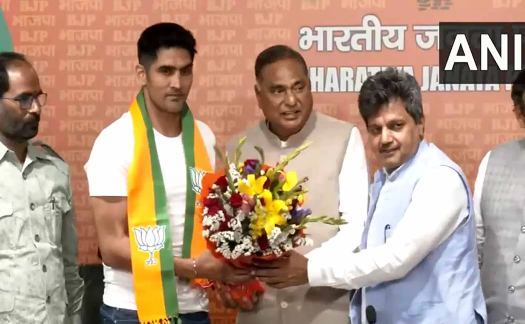 A famous boxer who joined the BJP