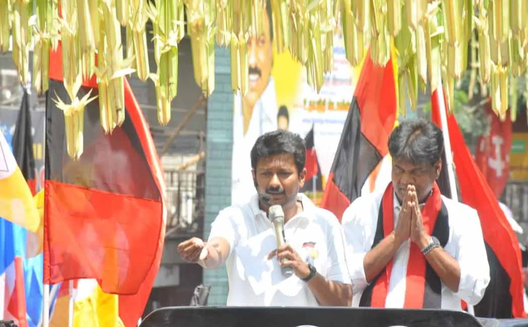 Minister Udayanidhi Campaign in Support of North Chennai DMK Candidate (Pictures)