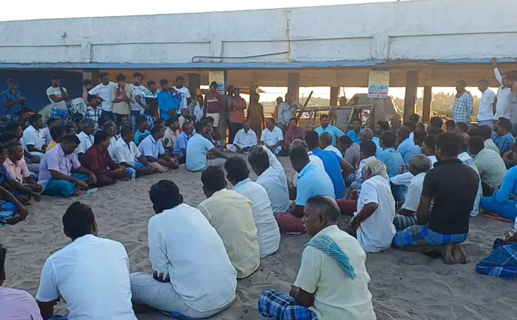 The fishermen have declared a continuous protest and they are going to ignore the election