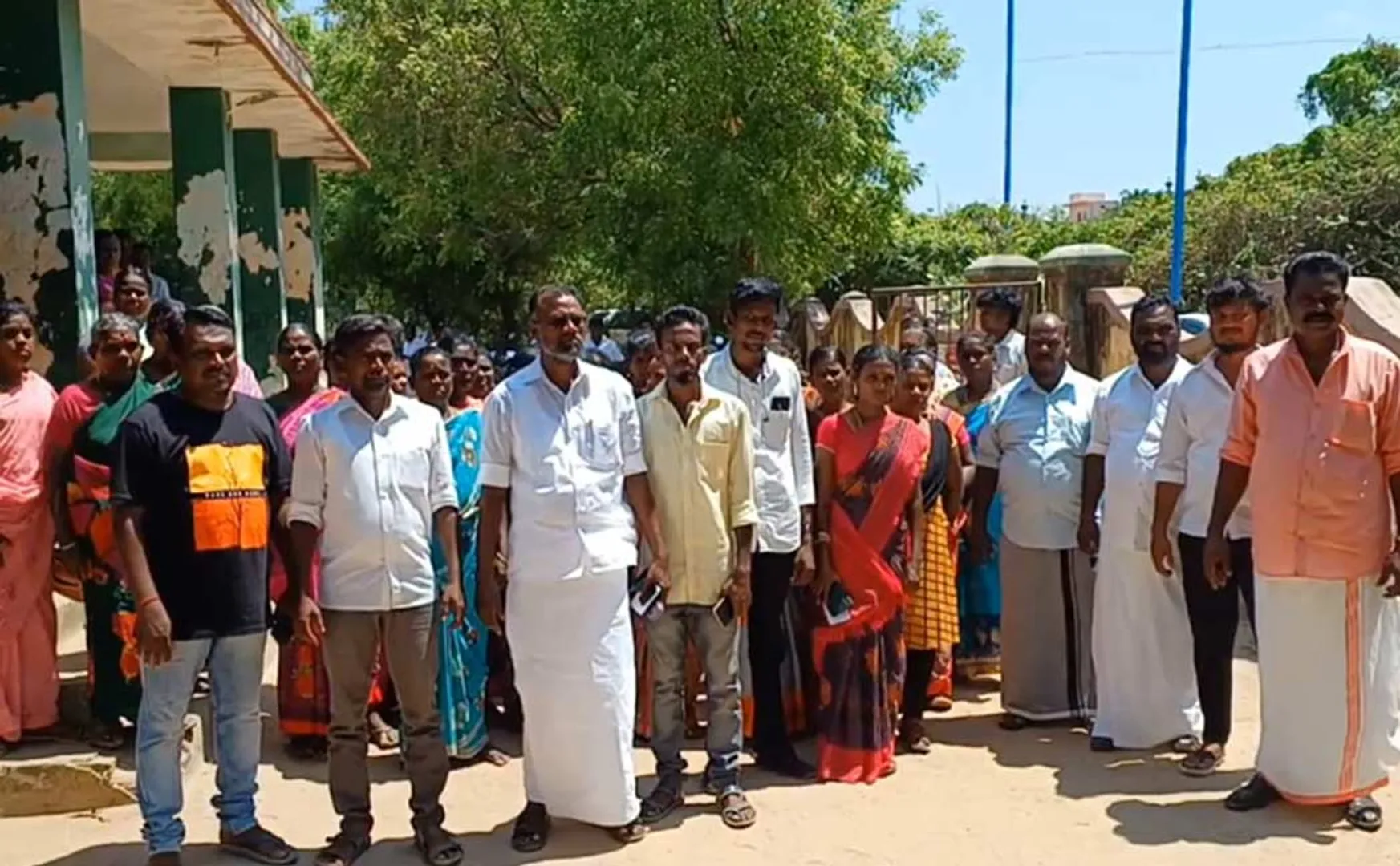 The public protest against to be set up power plant in mayiladuthurai