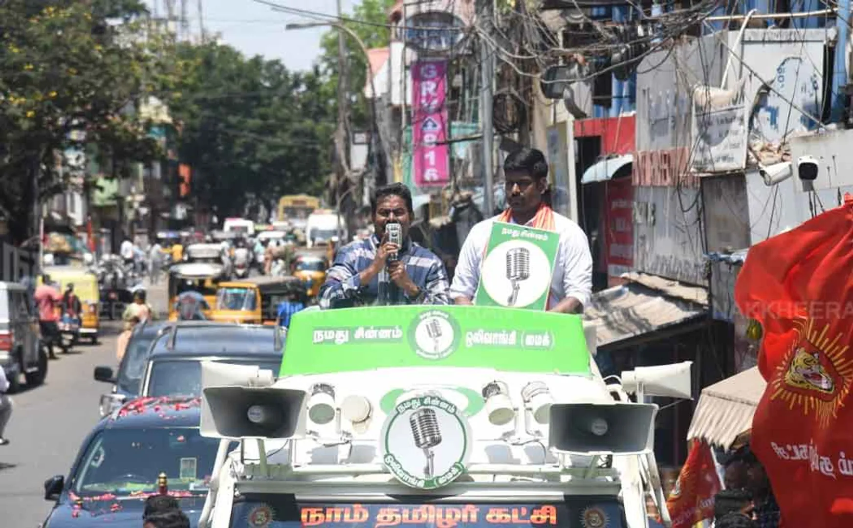 Seaman campaign supporting South Chennai ntk candidate!  