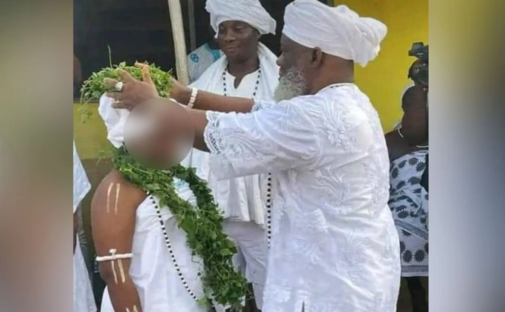 A 63-year-old priest who married a 12-year-old girl with religious rituals in africa