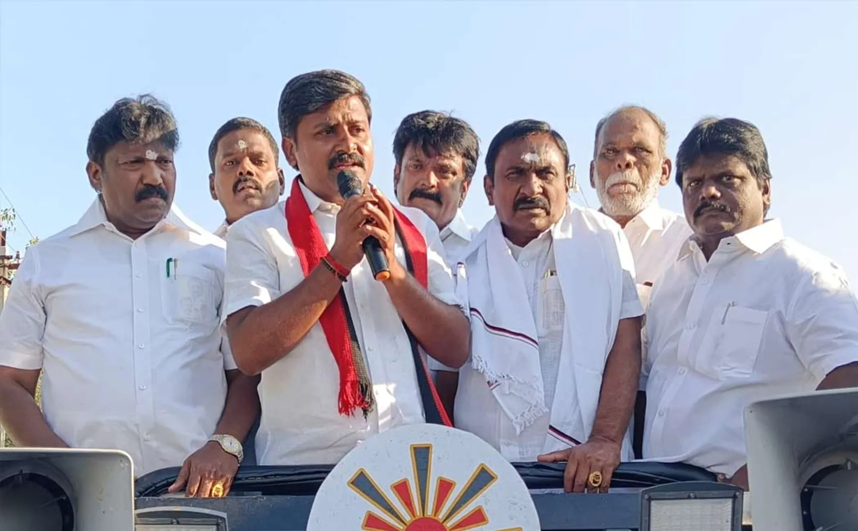 Arun Neru village to village campaign highlighting the achievements of the DMK government