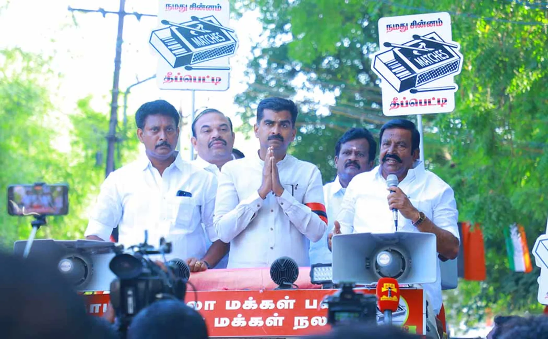 Minister KN Nehru, Anbil Mahesh intensive vote collection in Trichy
