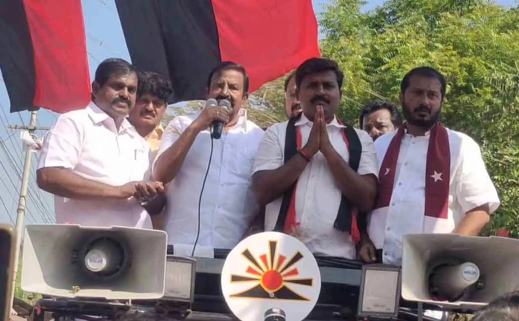 Minister K.N. Nehru assured will find a solution by constructing a water station in Cauvery
