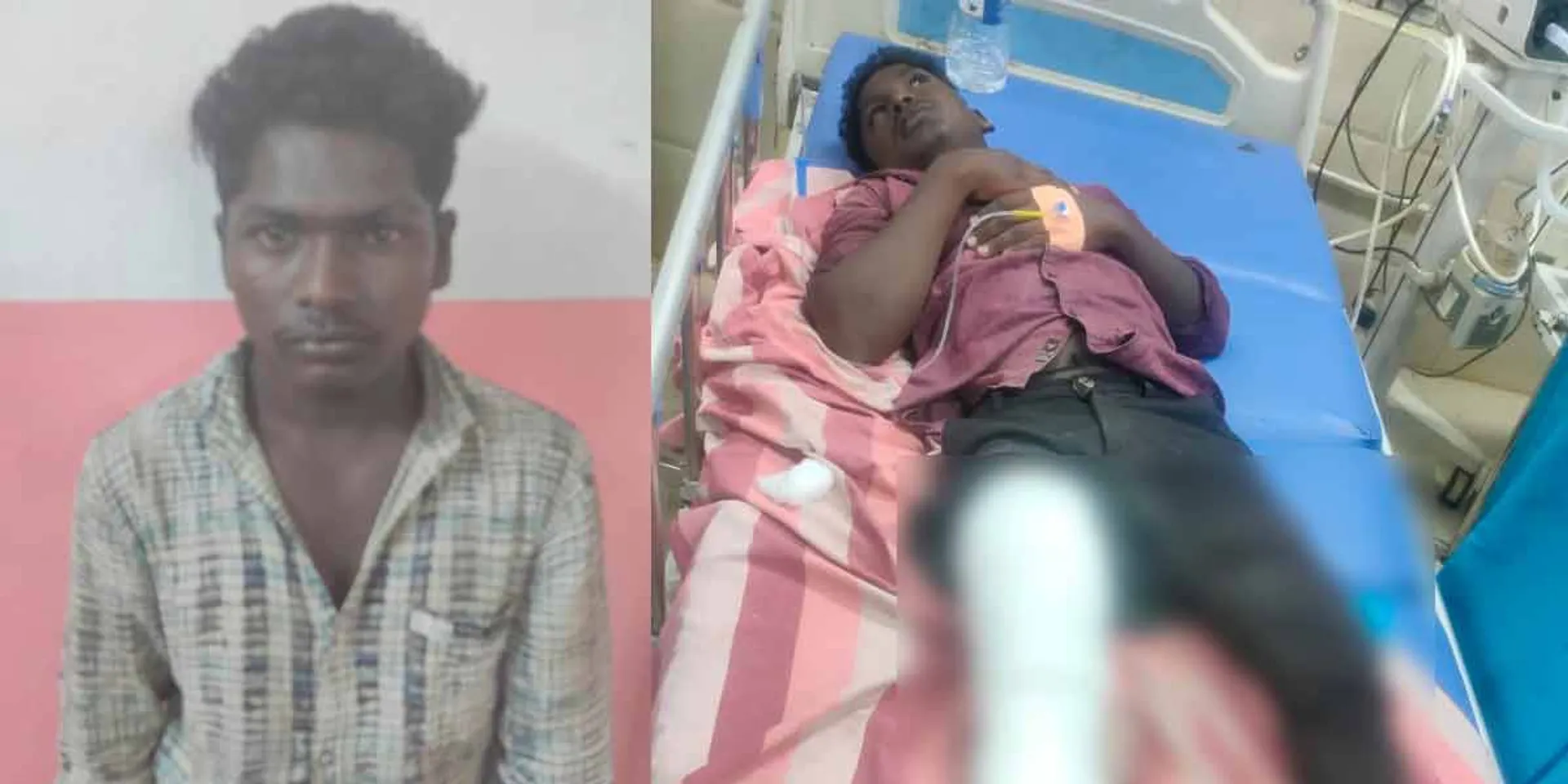 old woman and snatching the gold chain; A youth who tried to escape suffered a broken leg