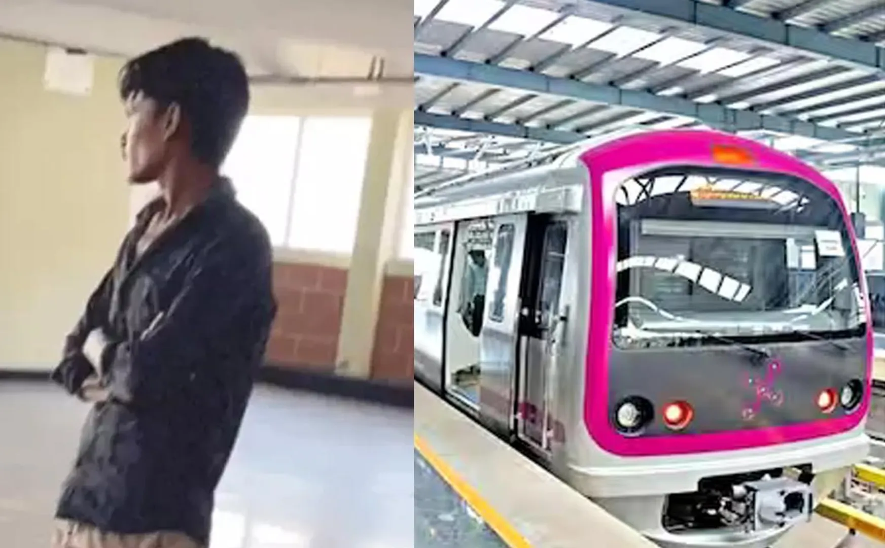 The injustice done to the person who came without buttoning the suit in bangalore metro rail