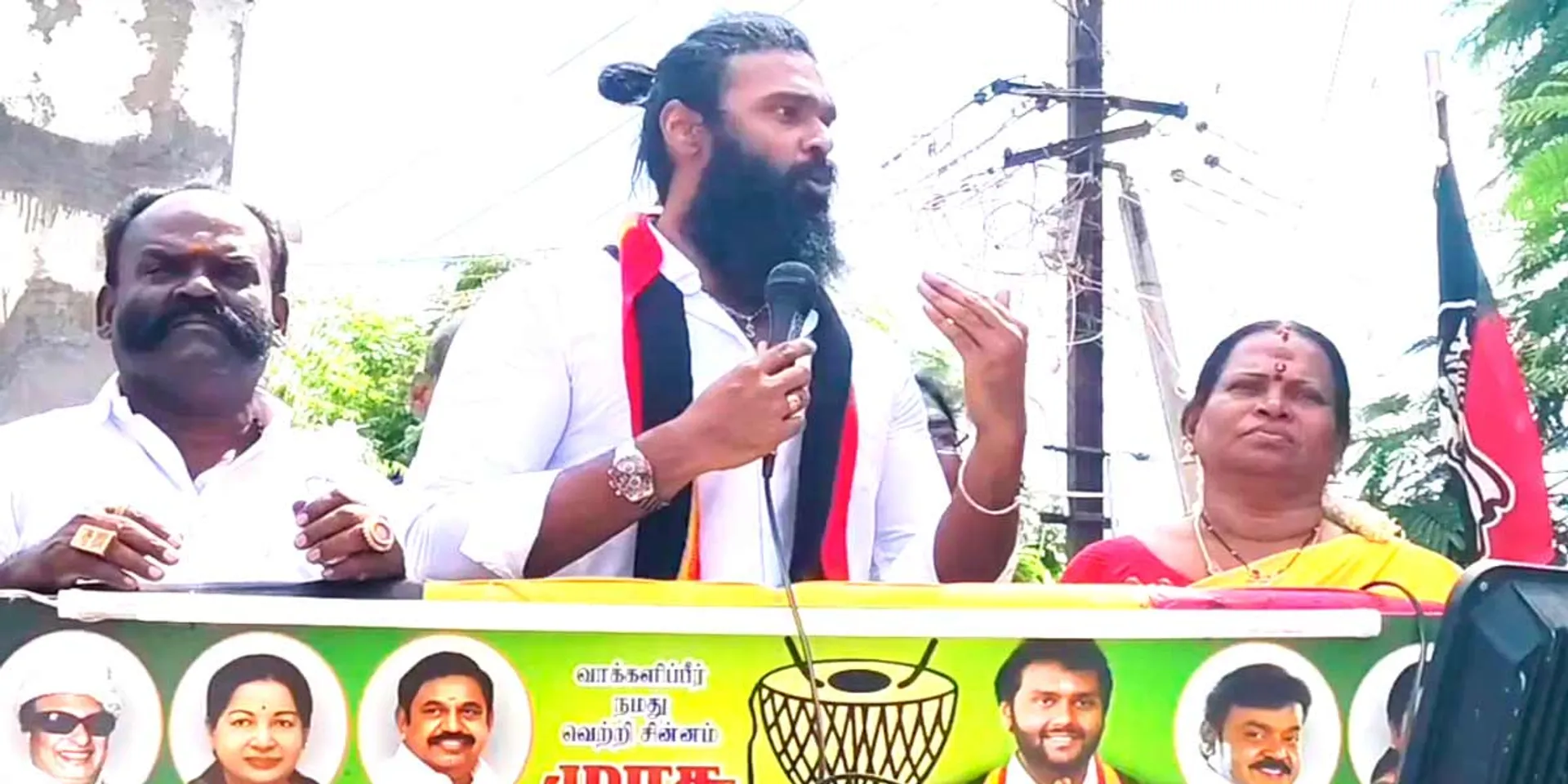 'Vote for Vijaya Prabhakaran, captain soul will be at peace' - brother Sanmugapandian who gathered support