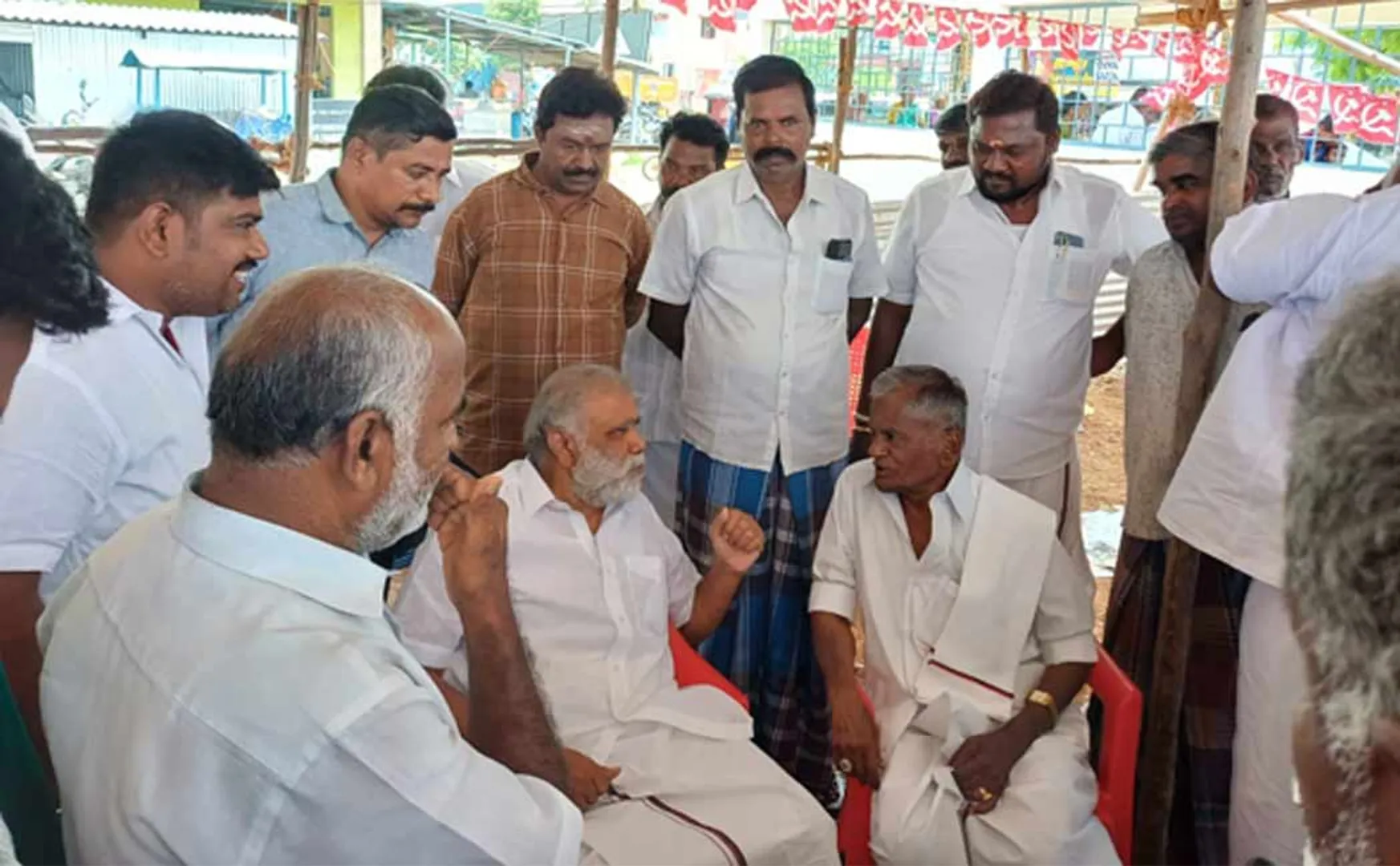 Minister I.Periyasamy consultation with party officials!