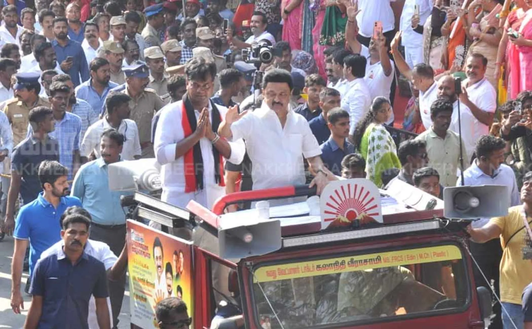 CM stalin campaign in support of DMK candidate Kalanidhi Veerachamy