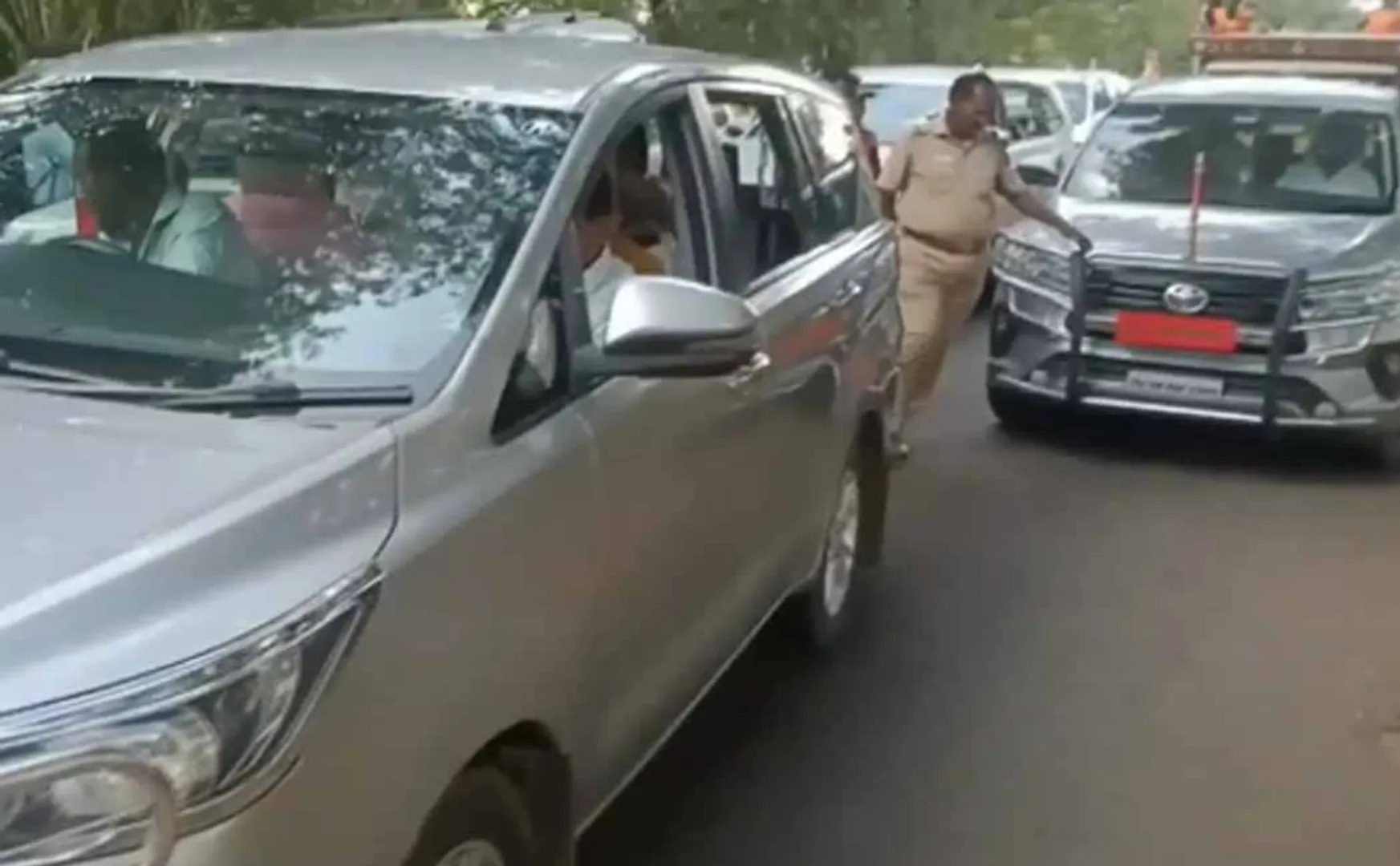 Former Minister R.P. Udayakumar car test