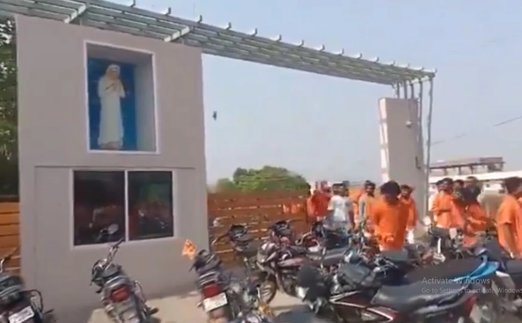 Incident on school chanting Jai Sriram  Shocking video released in telangana