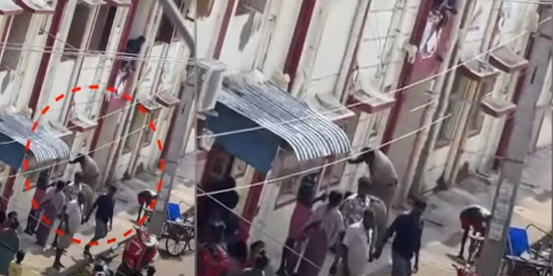 A attack on the police who went to catch a ganja dealer; Exciting scenes released
