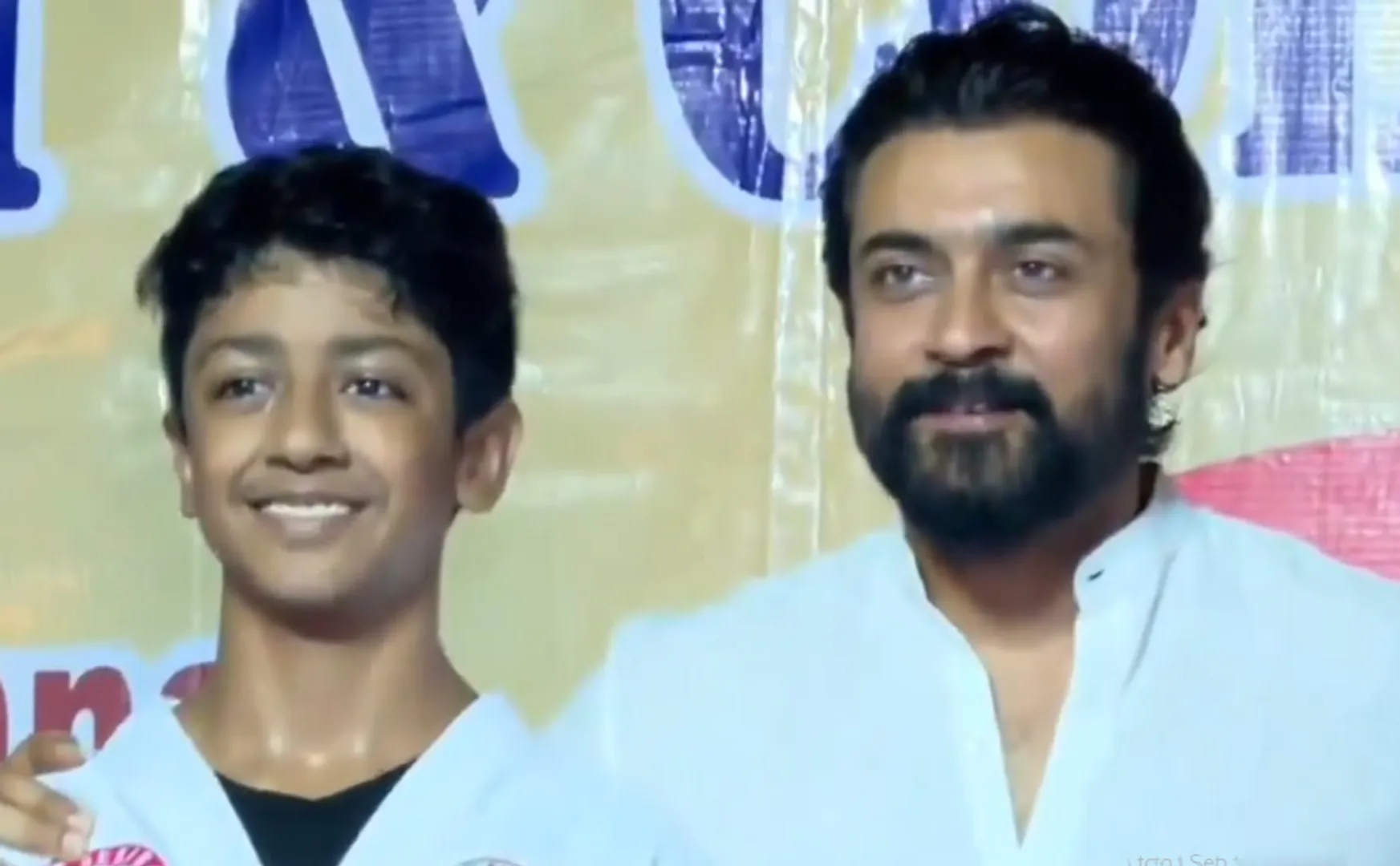 suriya son dev got black belt in karate