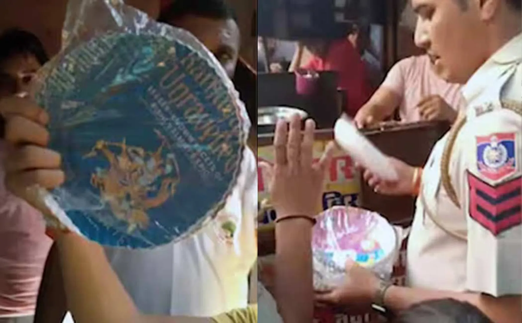 Action against the shop owner on Biryani on Ram's paper plate set 