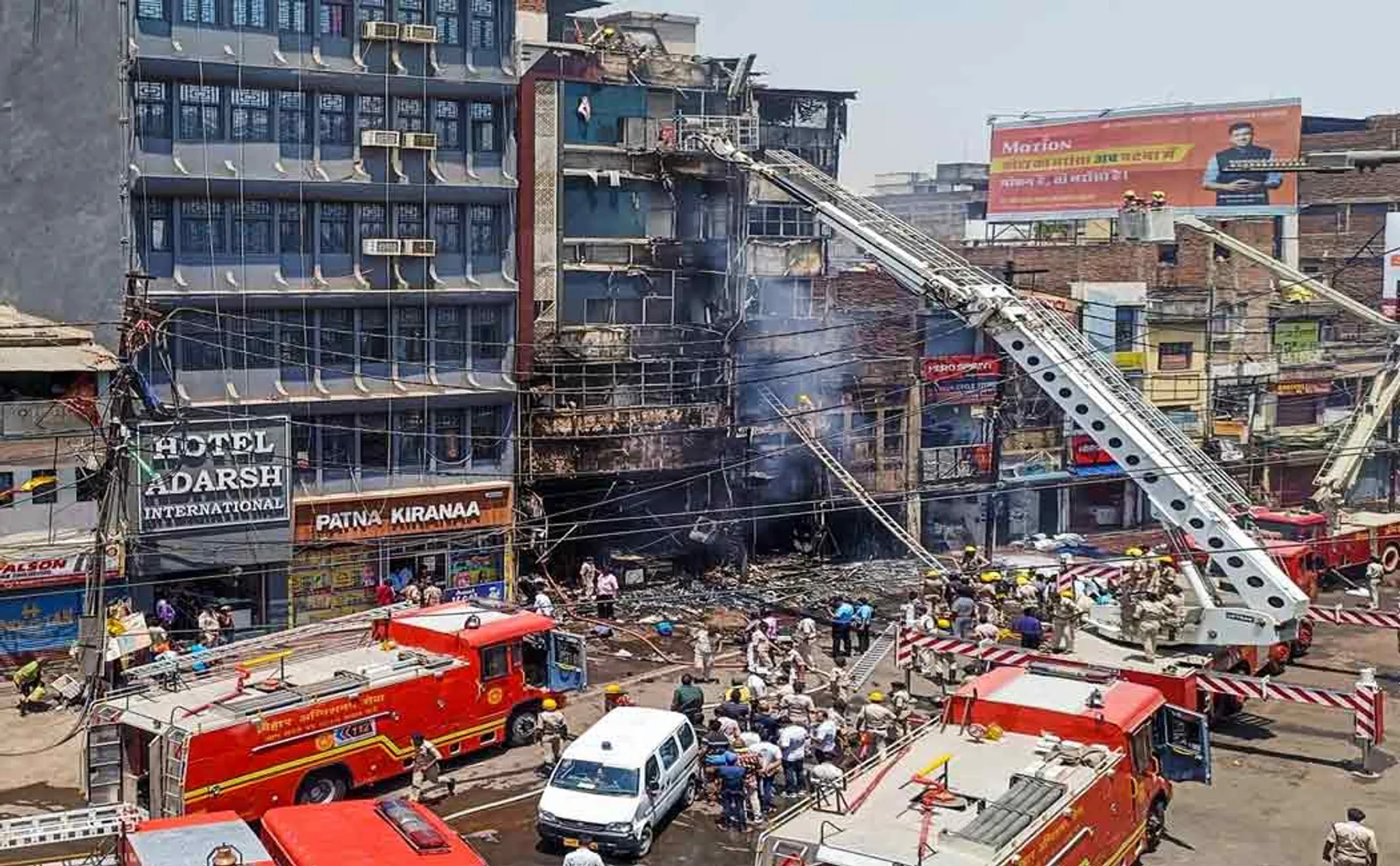 Incident happened 6 people for Terrible fire at hotel in patna