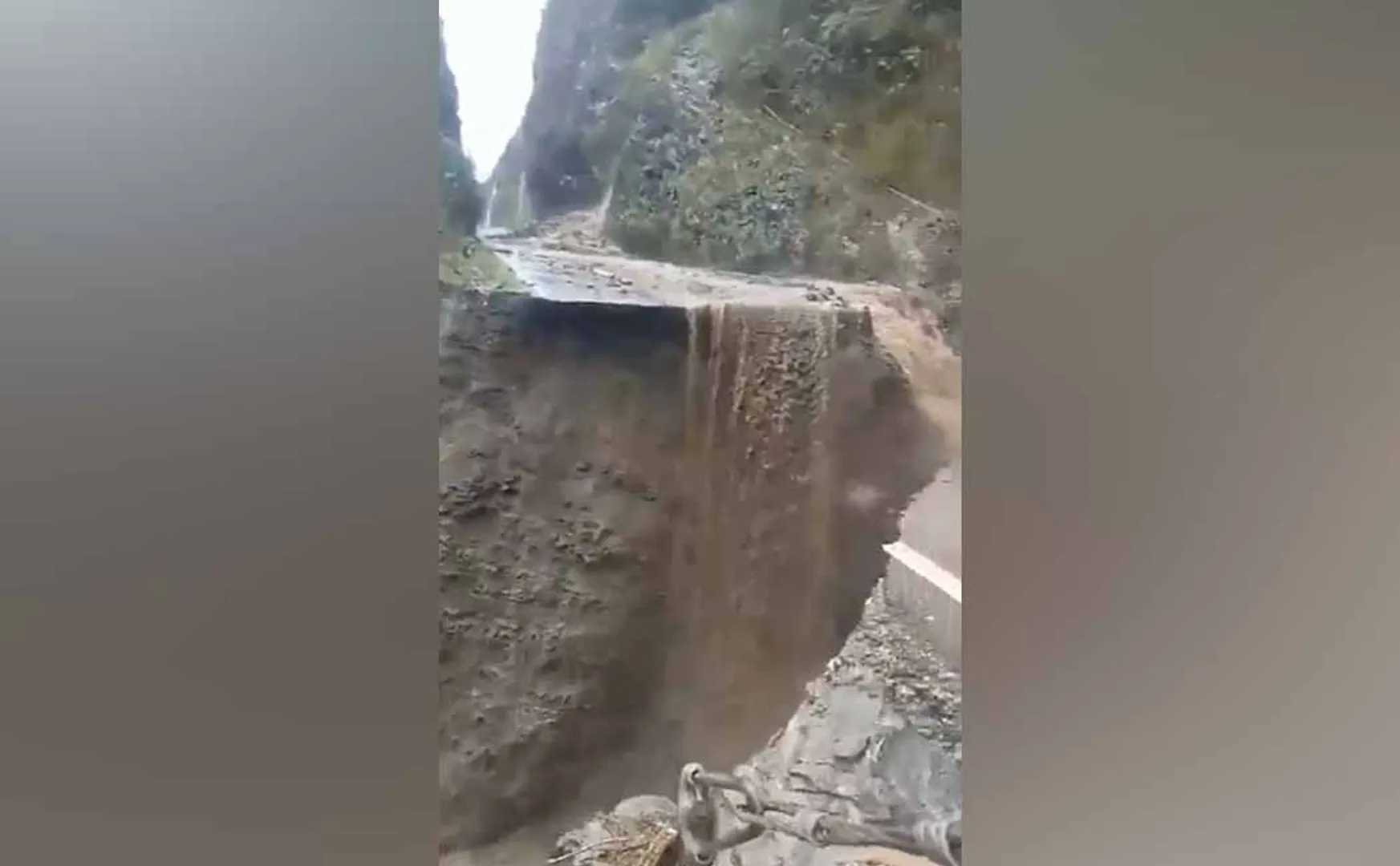 Sudden landslide in Arunachal Pradesh