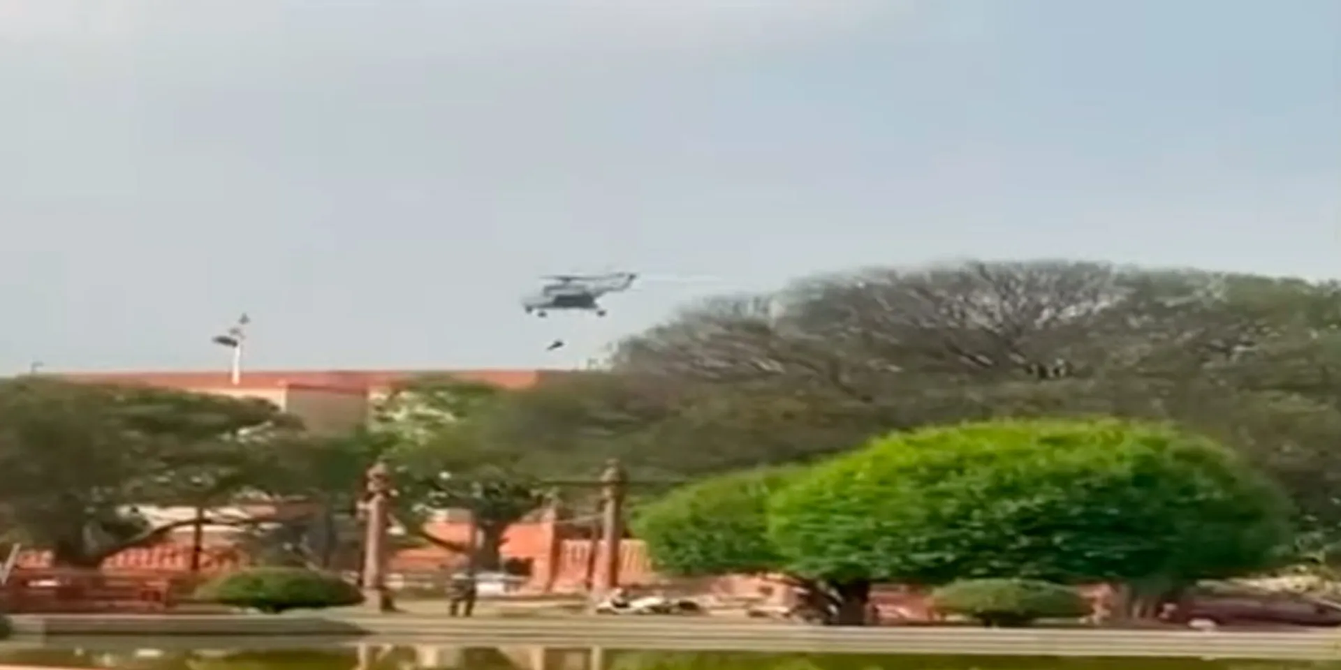 NSG soldiers landed in parliament by helicopter