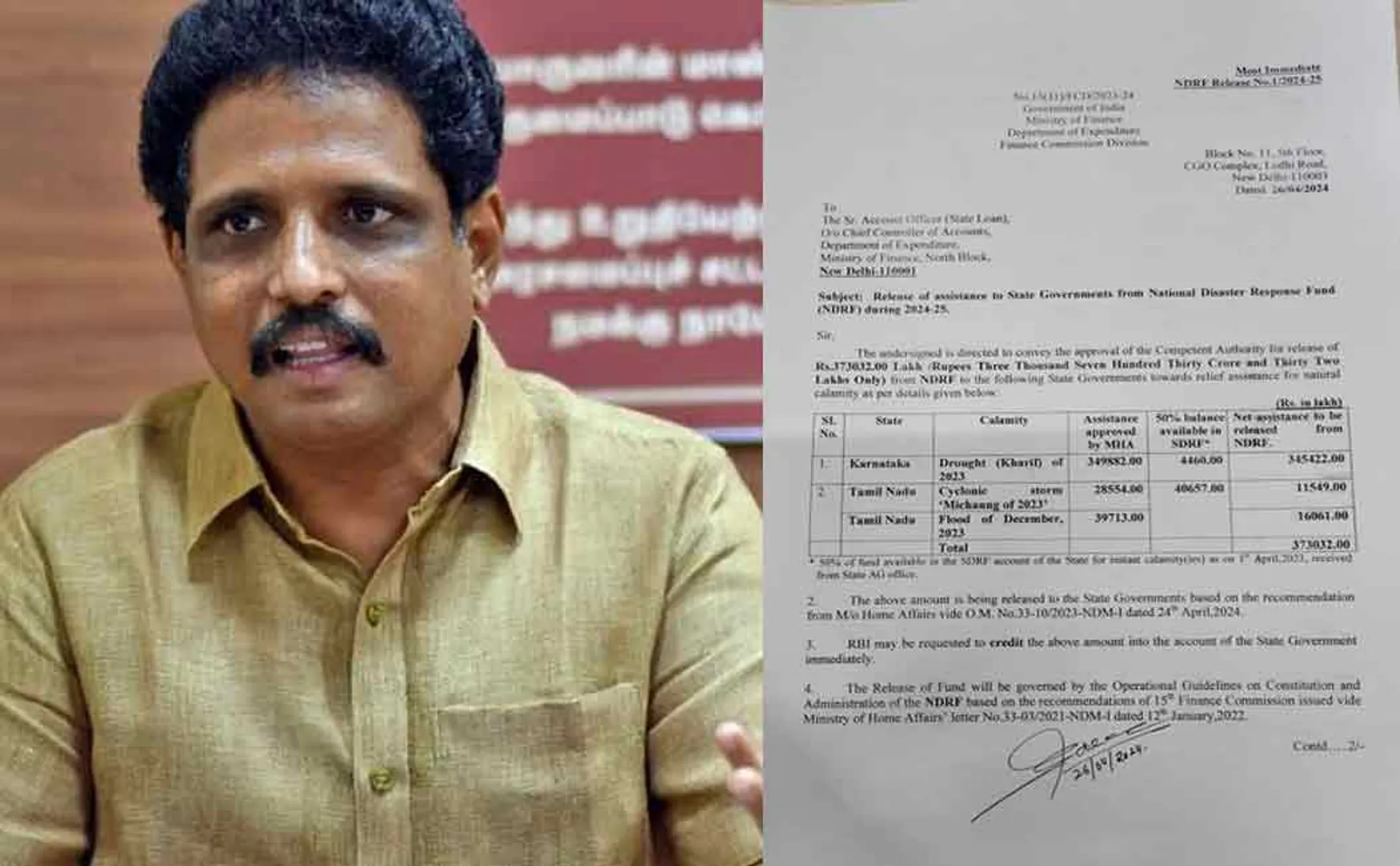 BJP unending anger towards Tamil Nadu says Su. Venkatesan