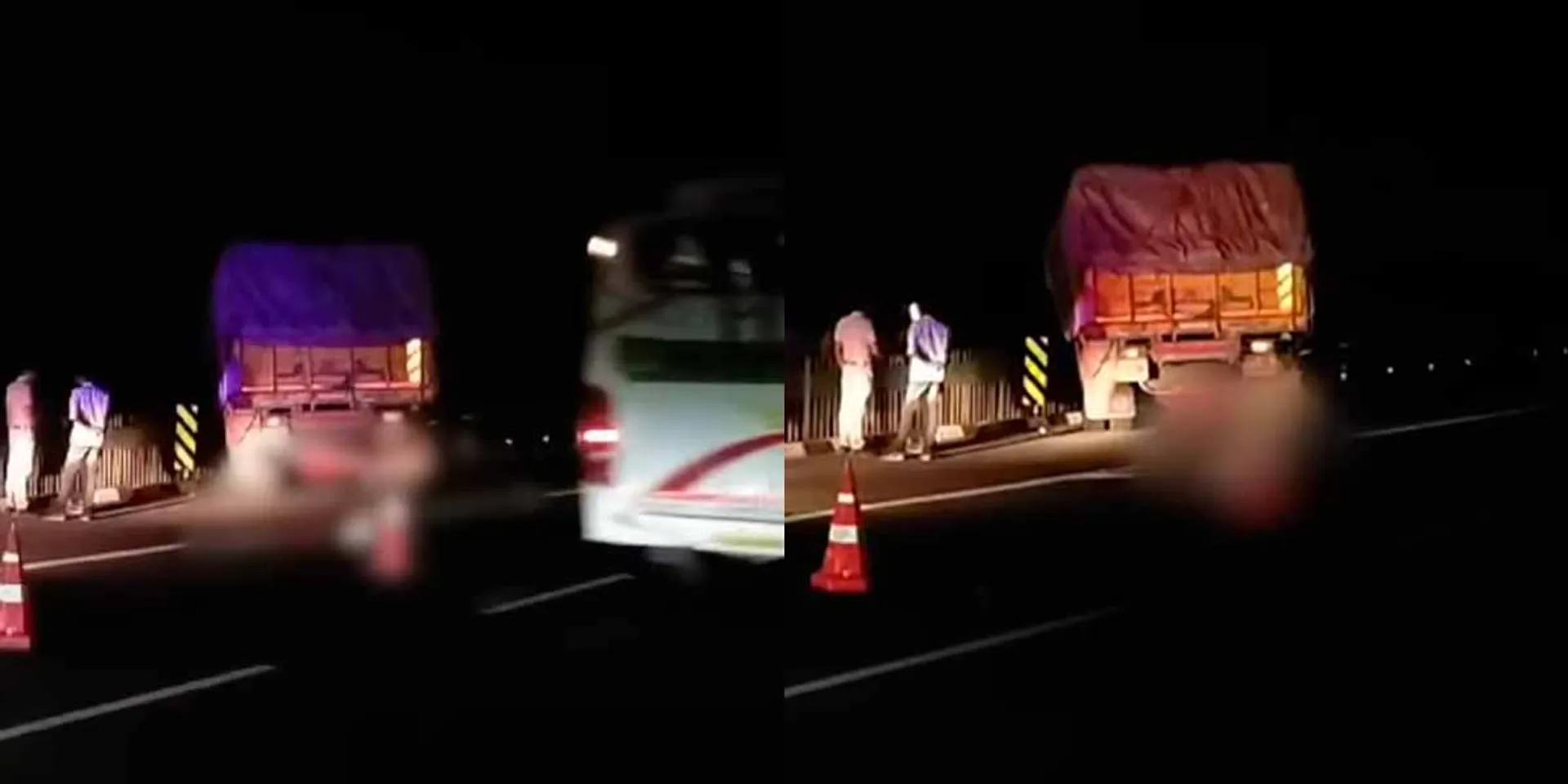 Lorry lost control; The driver who tried to run over his  was lose their live