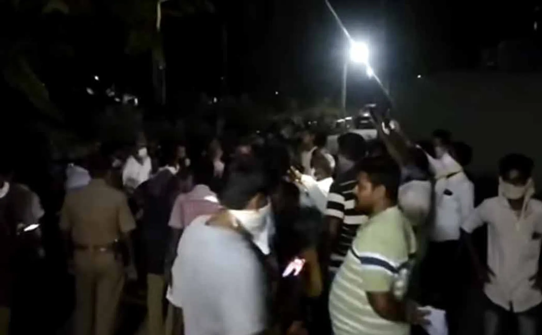 Ammonia gas leak in factory Public damage