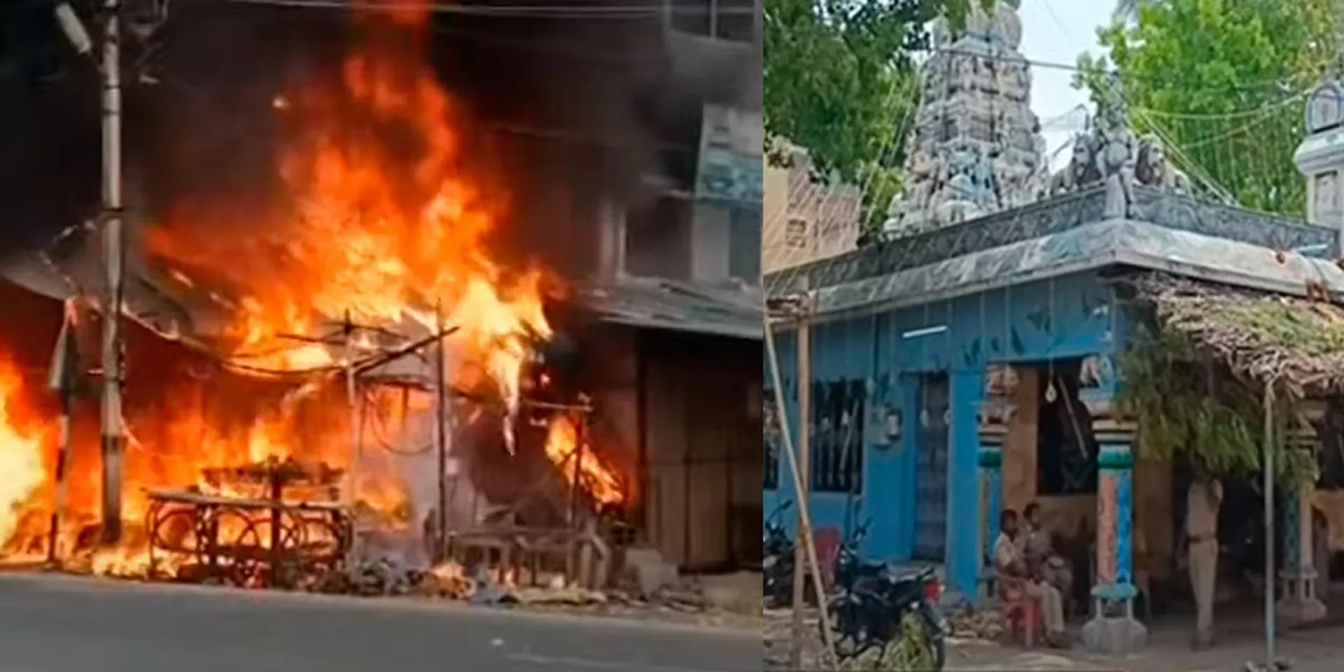  conflict between two parties; Abandoned temple festival