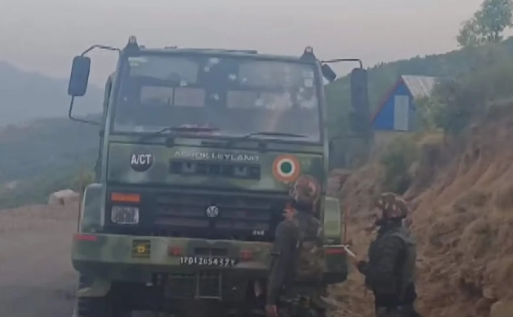 Incident on air force vehicle in kashmir