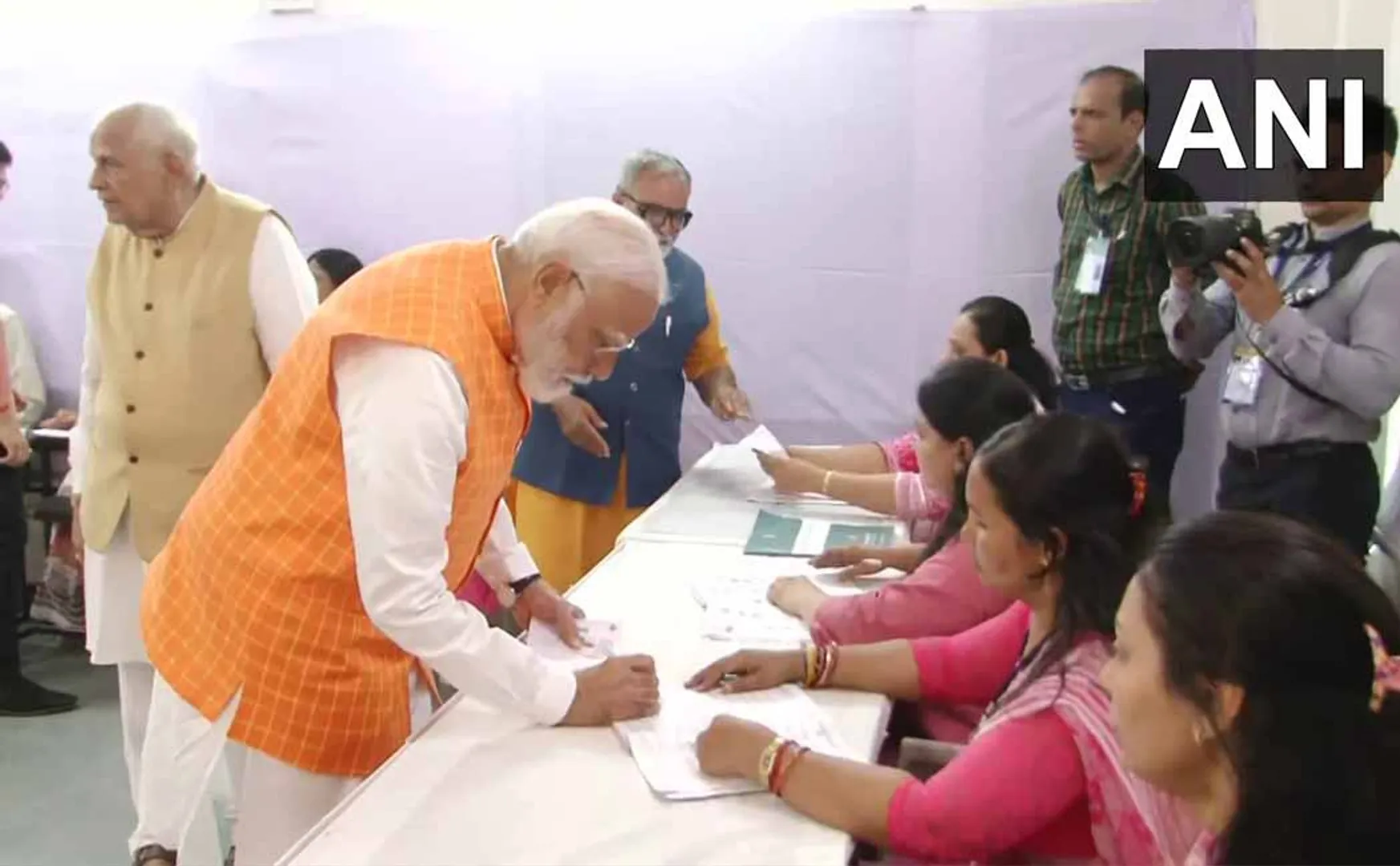 Third Phase Voting; Prime Minister Modi voting