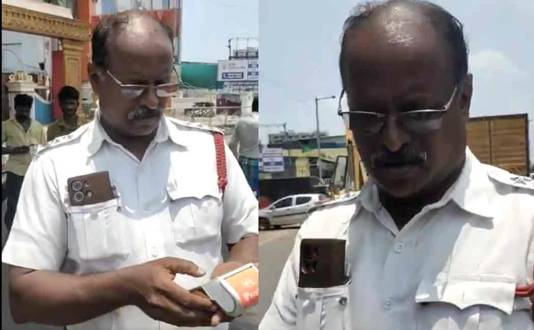 driver dispute  policeman who issued a fine even though document was correct