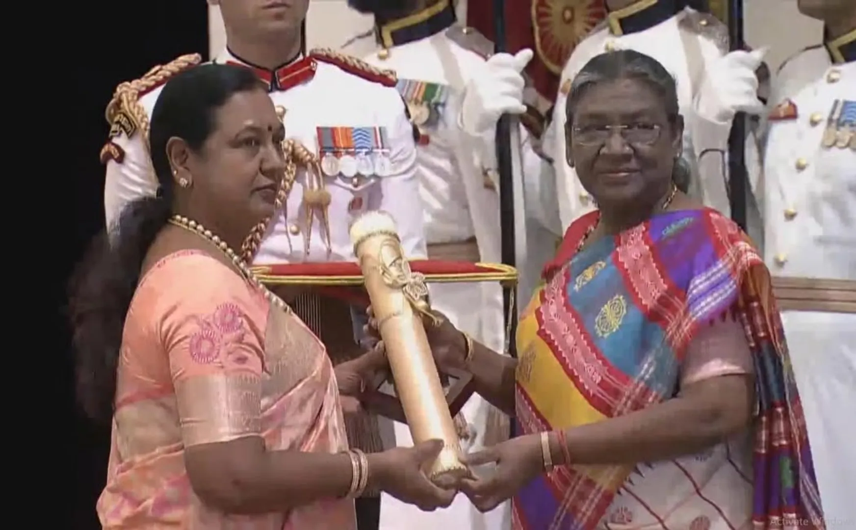 Padba Bhushan Award to Vijayakanth Premalatha received