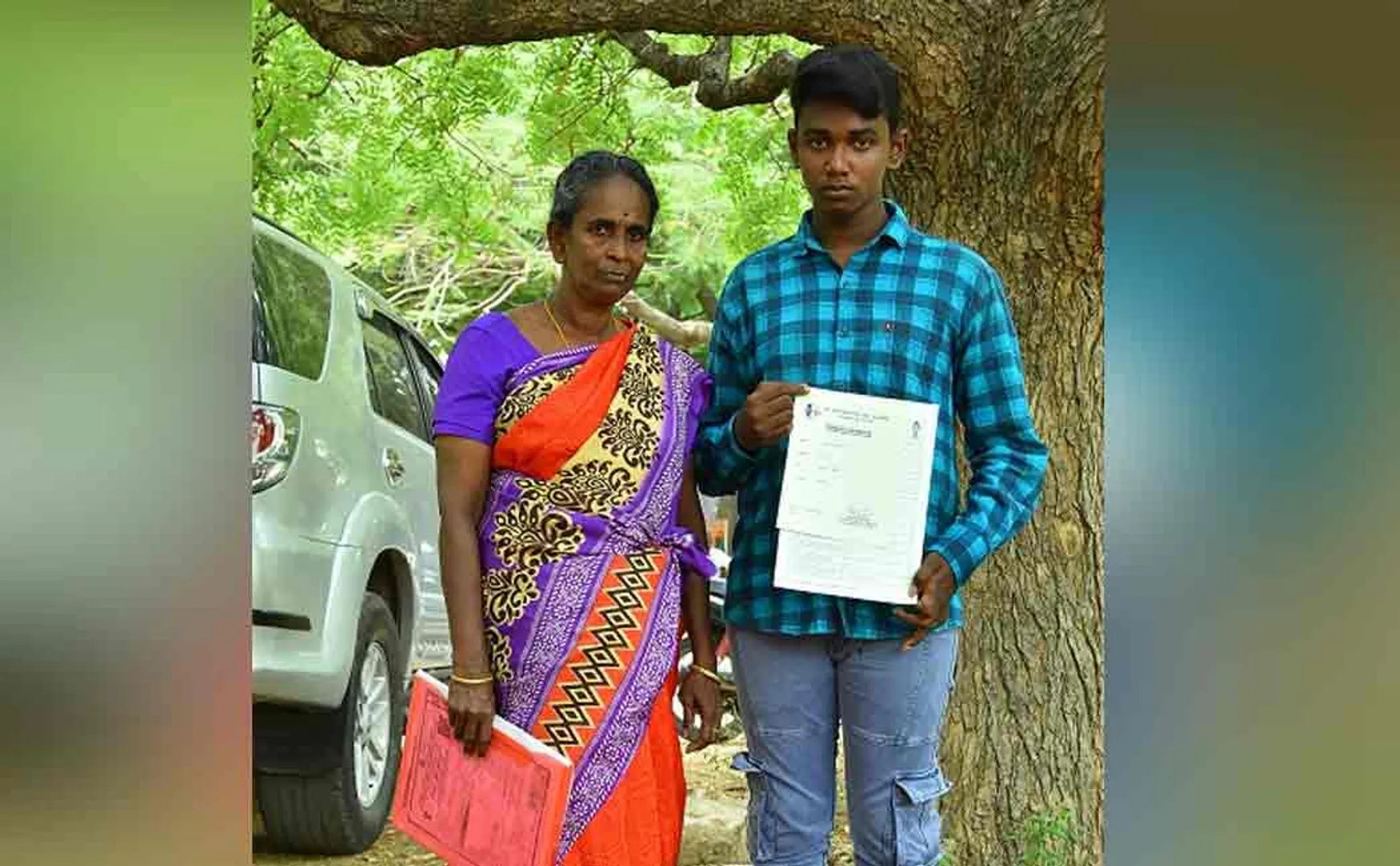 student Chinnadurai who excelled in class 12 despite many difficulties