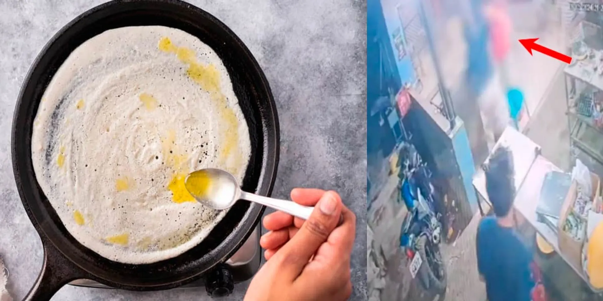 Controversy over oil dosa; CCTV footage goes viral