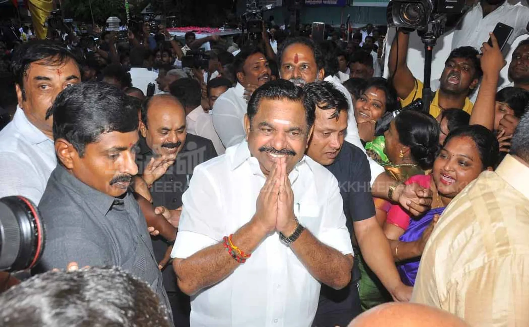 Edappadi Palaniswami appears in court