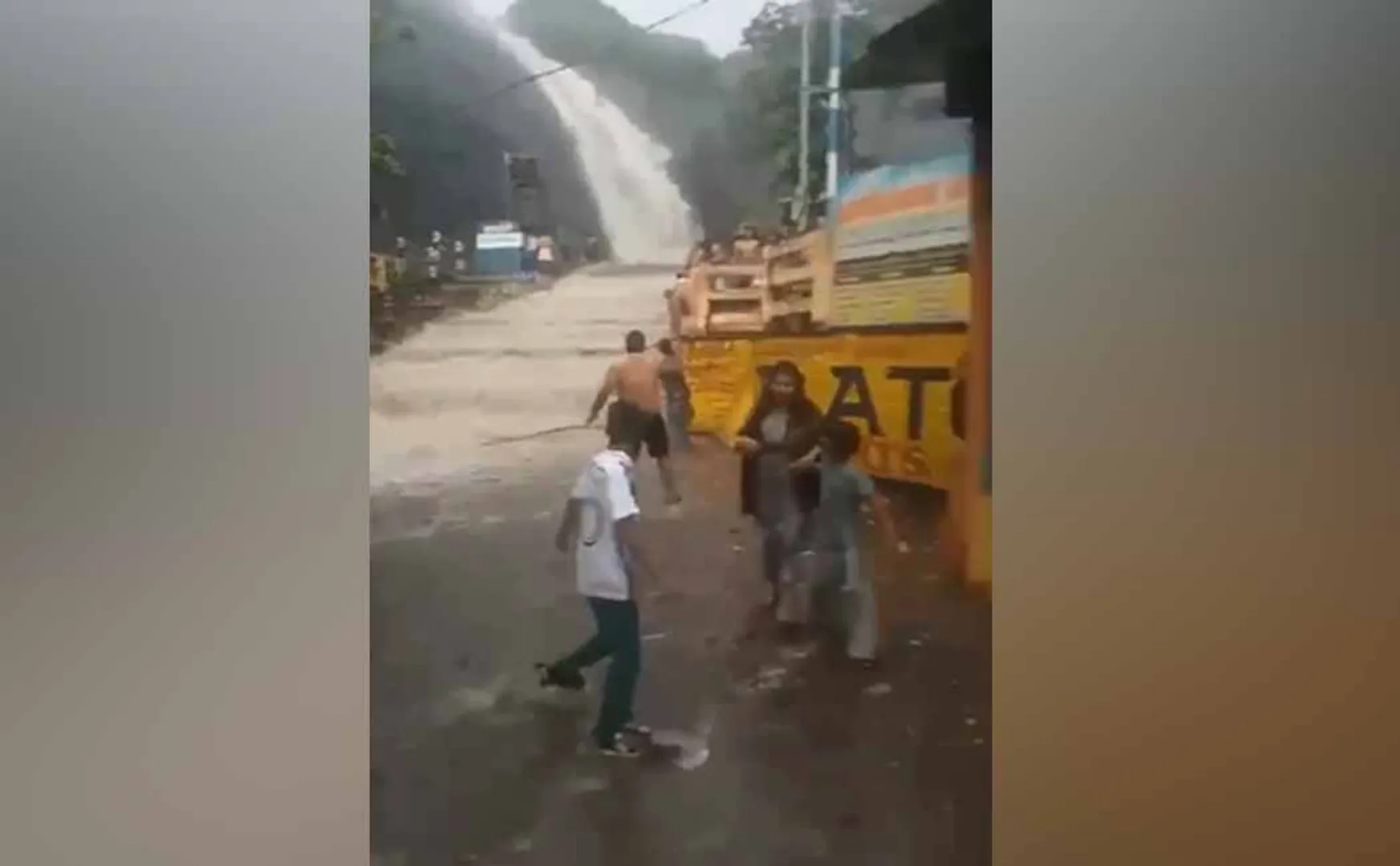 Incident happened to a 17-year-old boy on floods in Courtallam