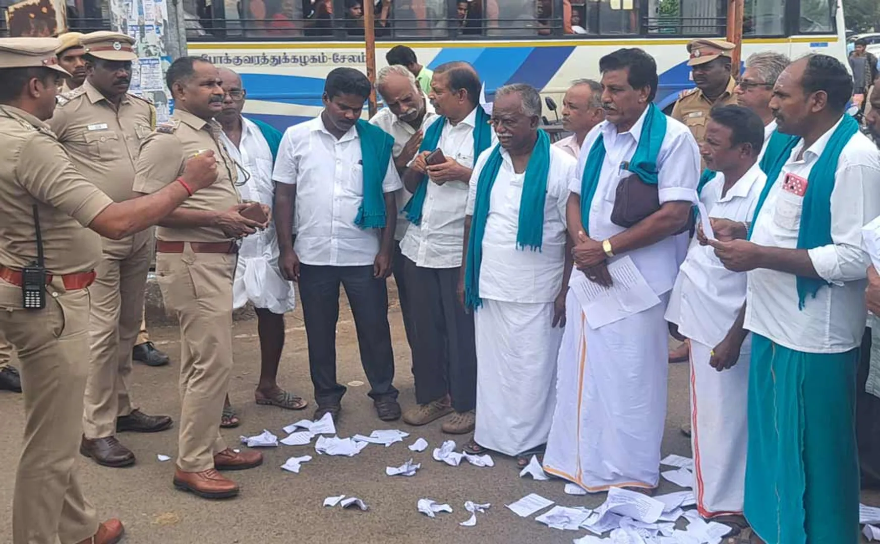 ; Action on farmers on Protest against Cauvery Management Board resolution