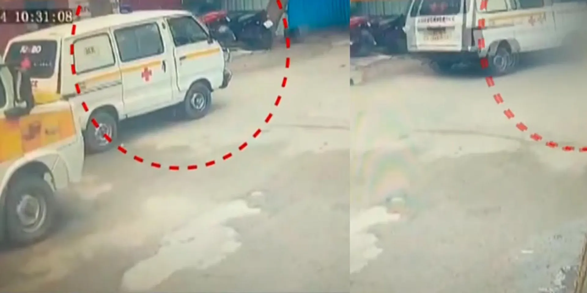 The boy who drove the ambulance; Shocking CCTV footage released