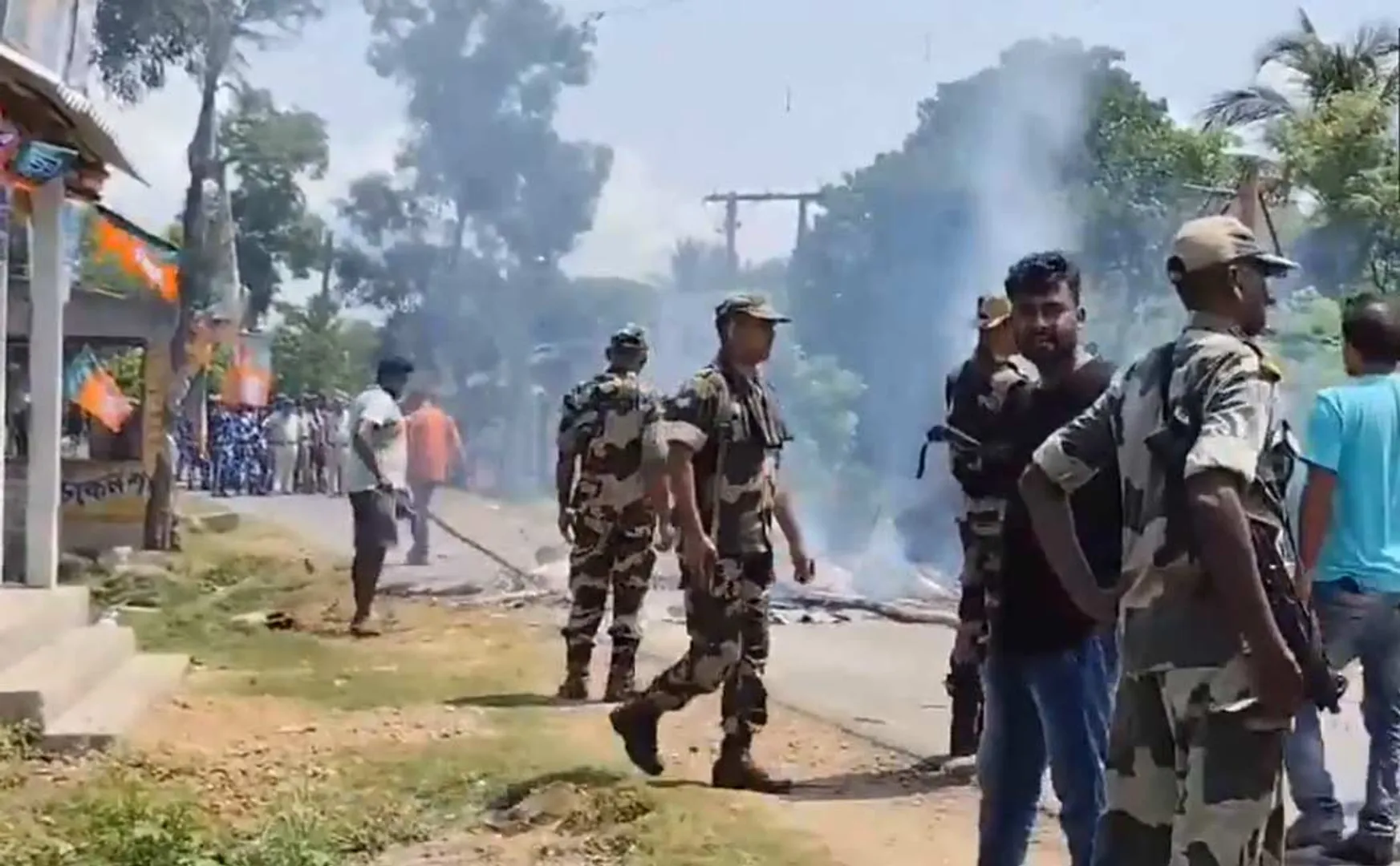 Tension due to BJP's struggle in west bengal