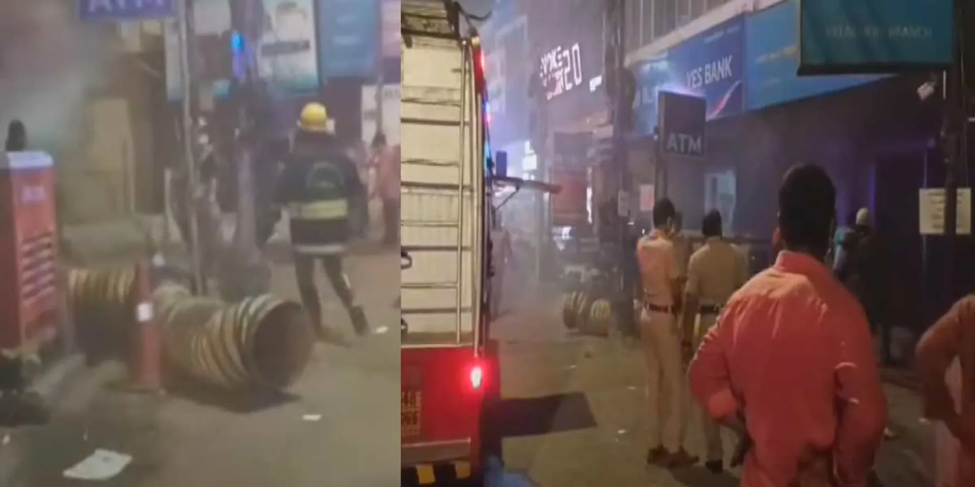 Fire at Bank of India Bank; The excitement in Velachery