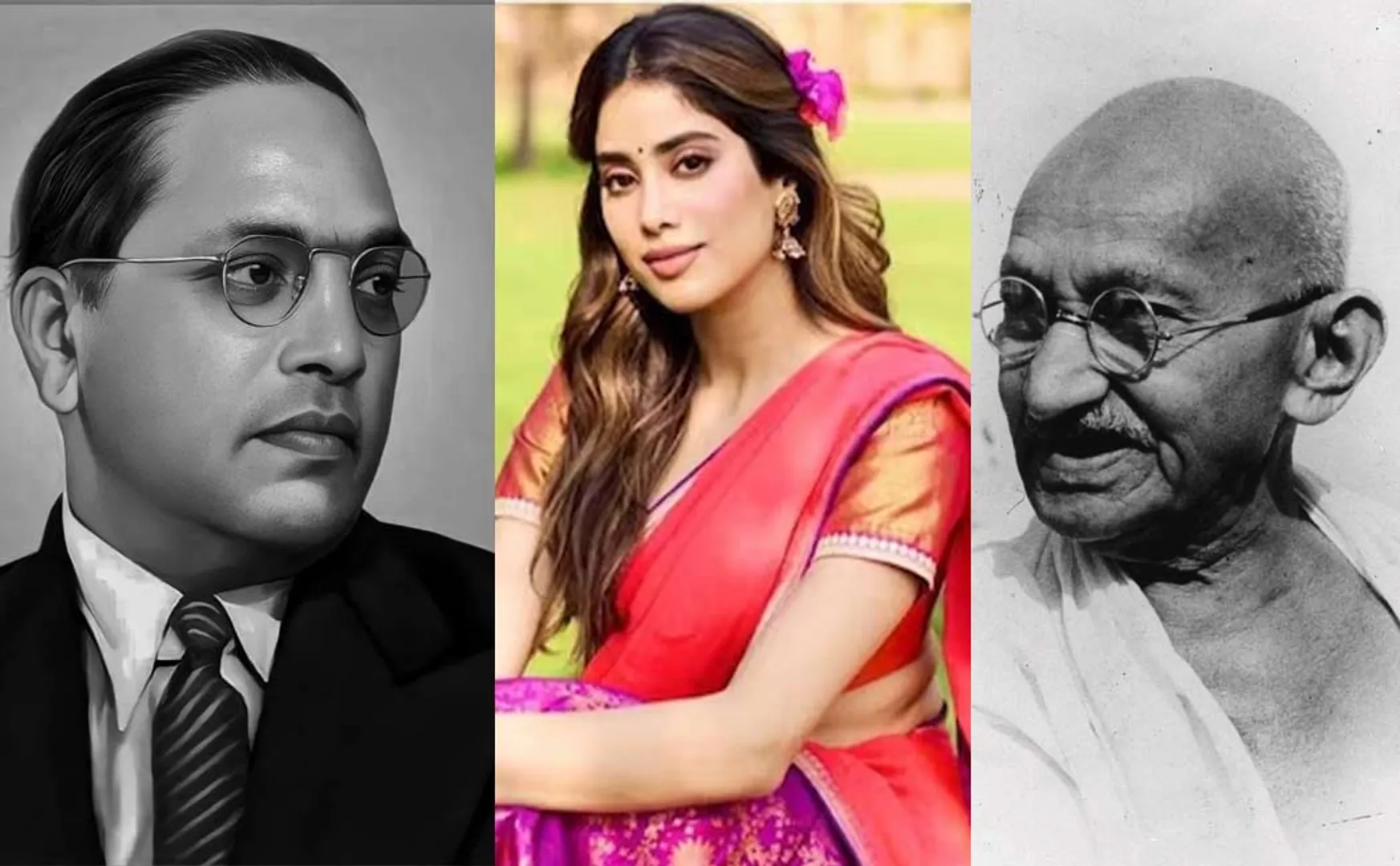 janhvi kapoor about ambedkar gandhi