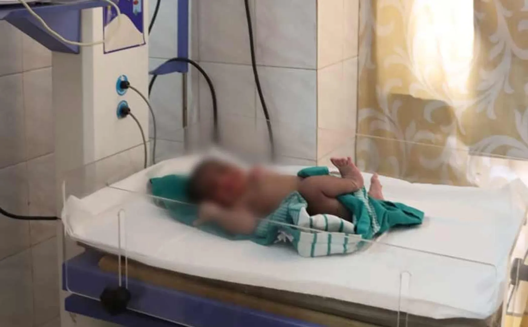 baby was thrown into  bush within hours of birth near railway gate in Trichy