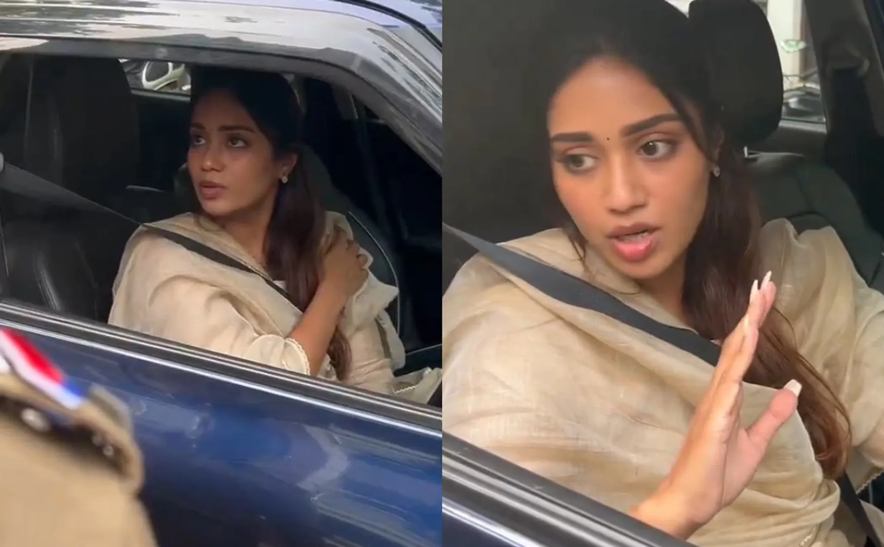 nivetha pethuraj argument to police