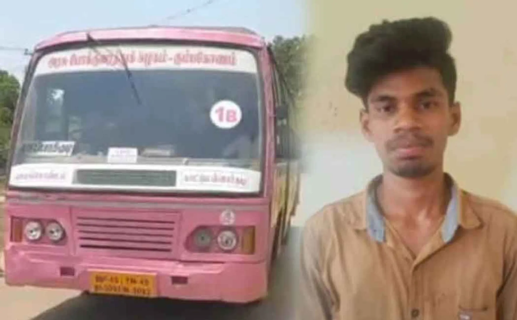 boyfriend who threw a petrol  to stop the bus of his girlfriend
