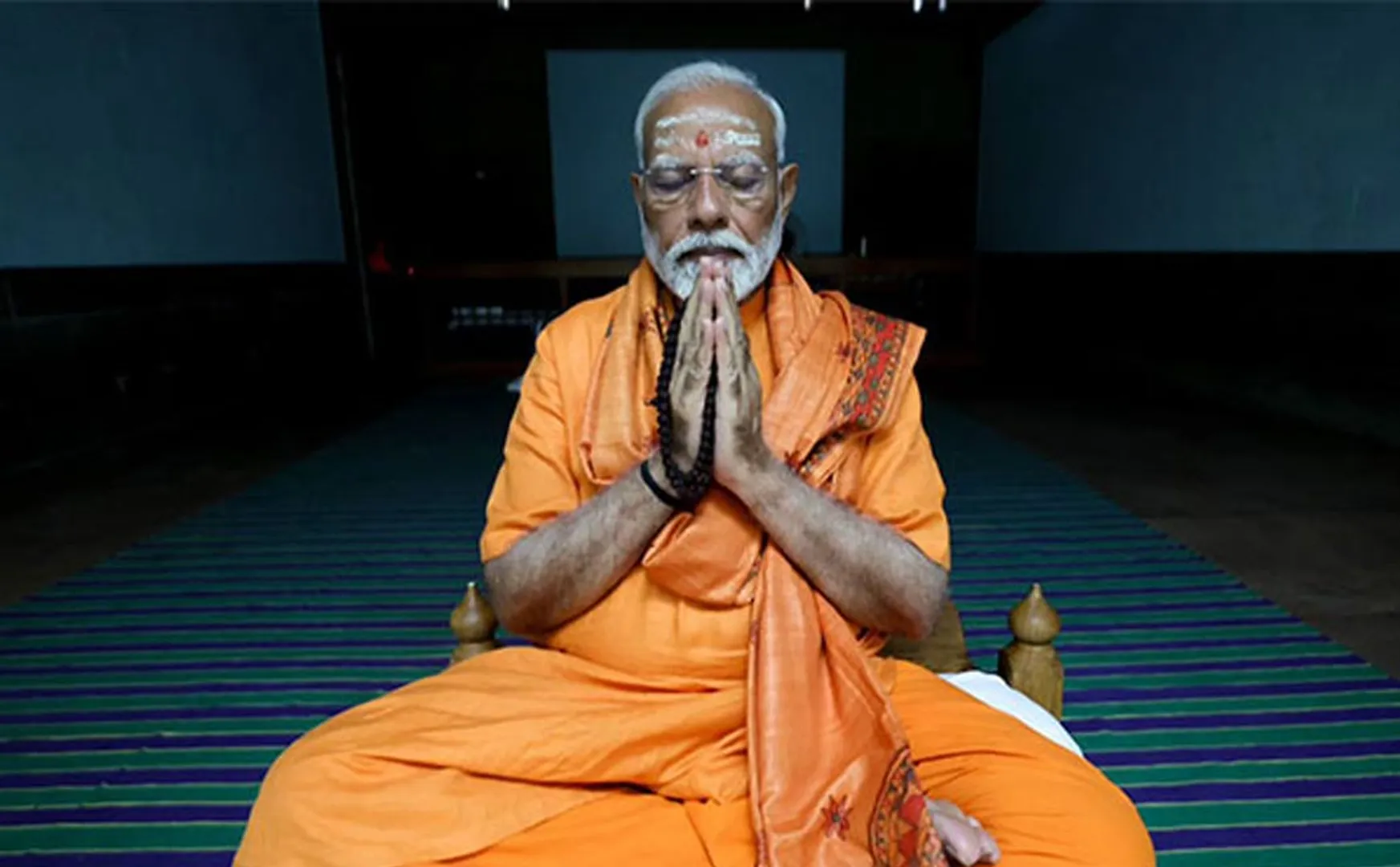  Photos of Prime Minister Modi released in saffron on Meditation as the 2nd da