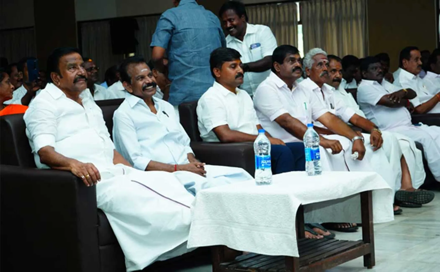 Booth Agents meeting under the leadership of Minister Kn. Nehru