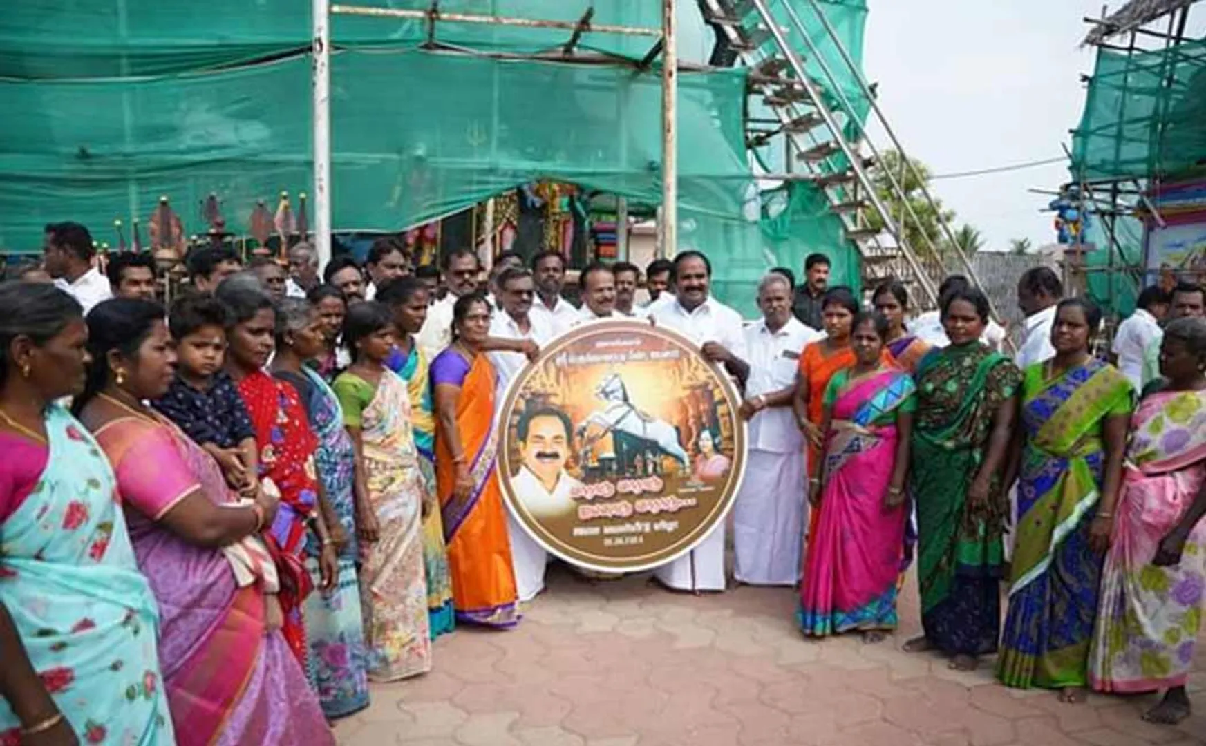 Minister Meyyanathan released a song related to  temple