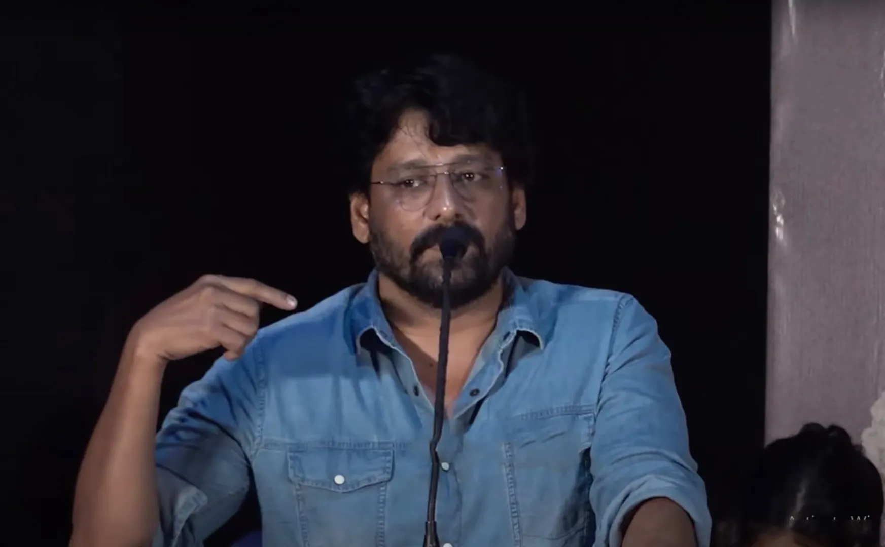 vidharth speech in anjaamai press meet