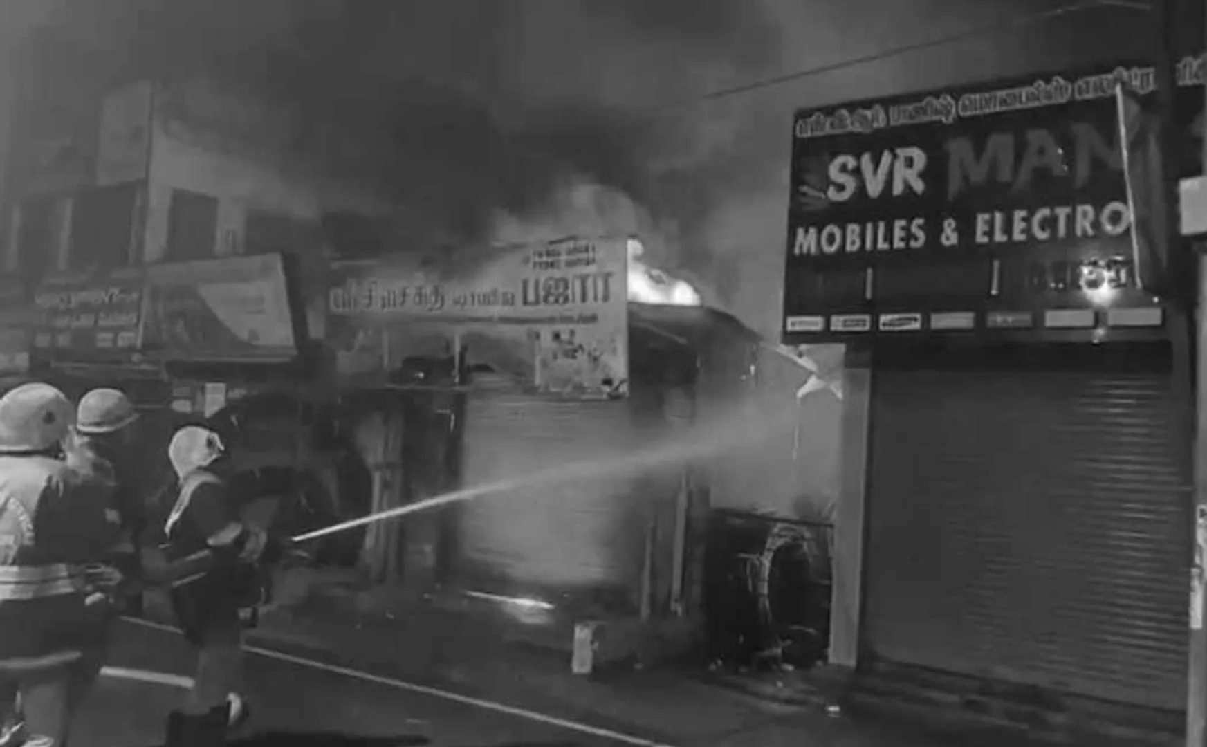 Goods worth Rs 1 crore were destroyed in a fire at a shop in Tiruvannamalai